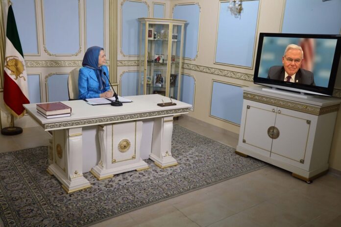 Maryam Rajavi - NCRI - Iranian opposition coalition - Iranian Resistance - Senator Robert Menendez