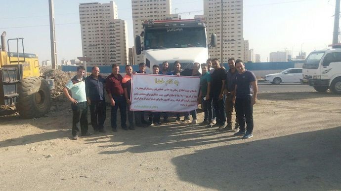 Oct 4-Tehran, Iran-Truck drivers continue on strike
