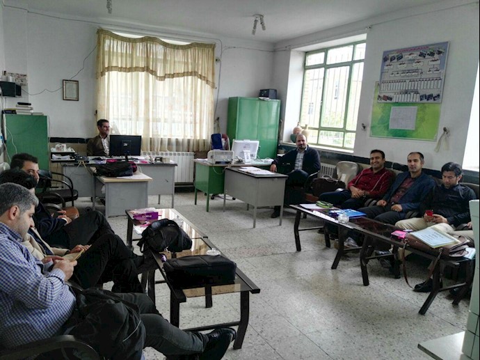  Teachers on a nationwide strike on Sunday across Iran