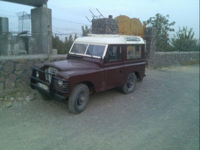 Khastar’s vehicle, found near an orchard outside of Mashhad, northeast Iran