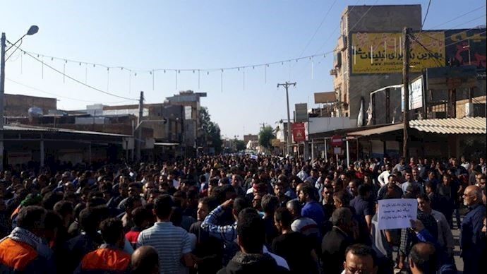Haft Tappeh employees rallying in Shush – Saturday, Nov 17