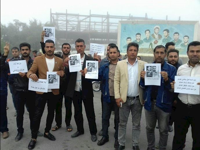 Workers of Haft Tapeh Sugar Cane Company demand the release of their detained colleagues
