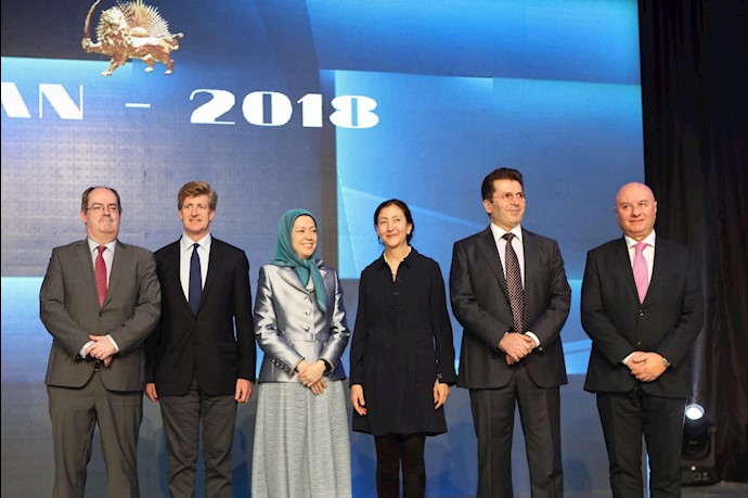 Ms.Maryam Rajavi, Patrick Kennedy, Ms. Ingrid Betancourt, Mr. Fatmir Mediu, Senator Gerry Horkan Mr. Antonio Tasso
