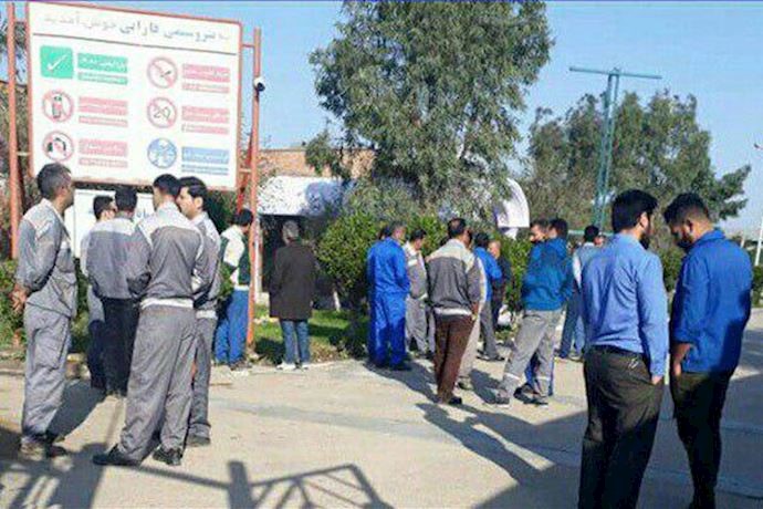 Farabi petrochemical workers staging their fourth round of strikes