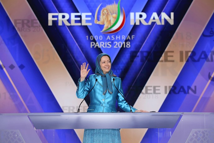 Maryam Rajavi speaks at the Free Iran 2018