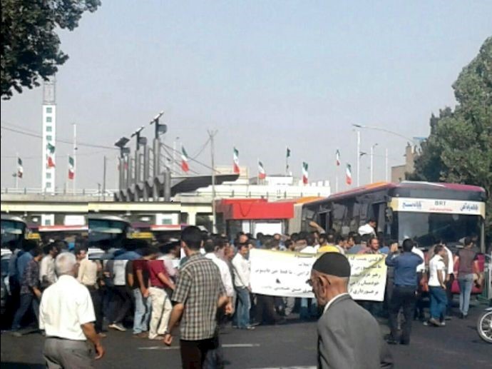 Tabriz railway employees on strike – July 30