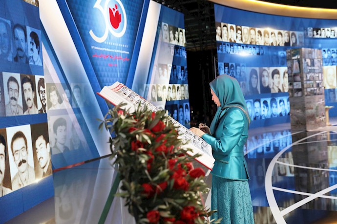 Paying tribute to 120,000 proud martyrs of the Iranian Resistance, in the “Free Iran - The Alternative” grand gathering - Villepinte, June 30, 2018