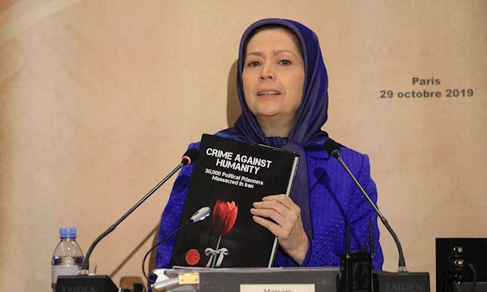 Maryam Rajavi introduces a new book copiled by the Iranian resistance