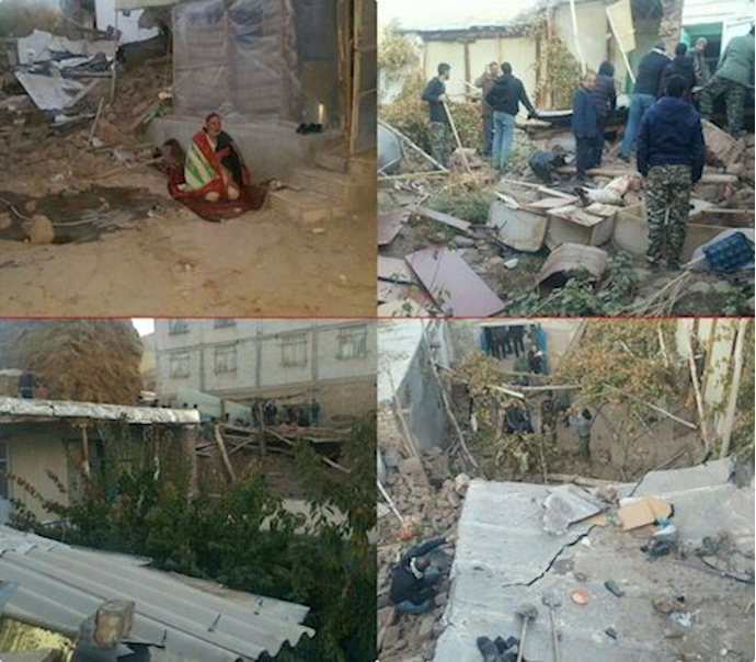 Aftermath of earthquake in East Azerbaijan Province, northwest Iran – November 8, 2019