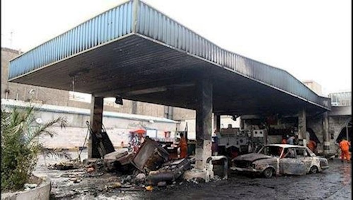 Protesters torched a gas station in November 2019