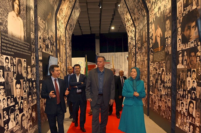 General James Jones visits the museum of the martyrs of the Iranian resistance in Ashraf 3, Albania