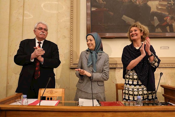 Iranian opposition NCRI President Maryam Rajavi at the “Iran Perspectives 2019” conference with French MPs - National Assembly - Paris, France