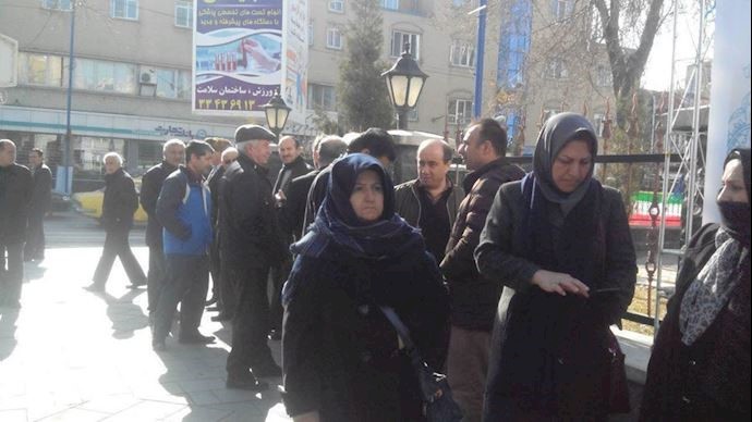 Protests by teachers in Urmia