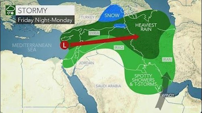 AccuWeather issuing flood warnings for half of Iran