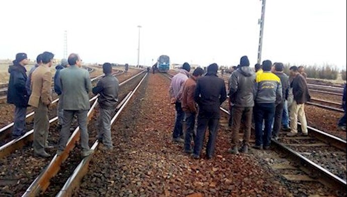 Taravros workers on strike in Sirjan, southern Iran – March 2, 2019