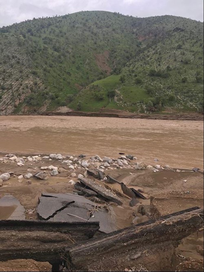 A village completely wiped out by floods – Lorestan Province, western Iran