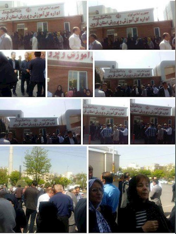 Qazvin: More images of teachers’ protest
