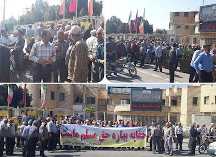Farmers in Lenjan protest lack of water for their lands – Isfahan Province, central Iran