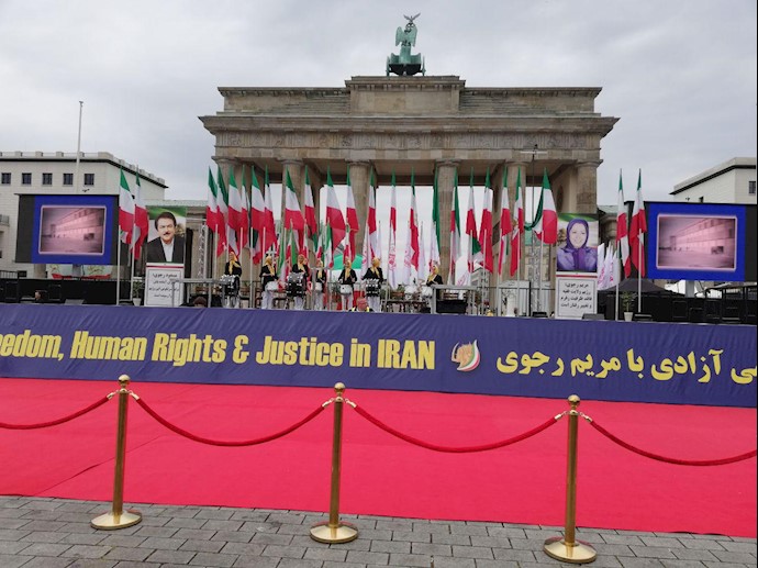 Iranians rallying in Berlin - Free Iran - July 6, 2019