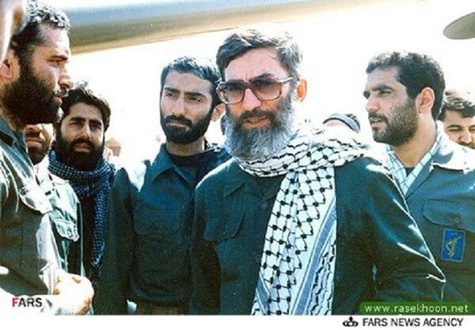 Ali Khamenei during the 1980s Iran-Iraq War