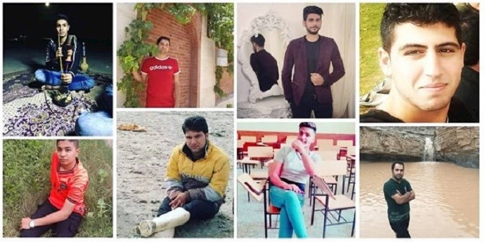 Young protesters killed by the regime’s suppressive forces during Iran’s nationwide protests in November 2019