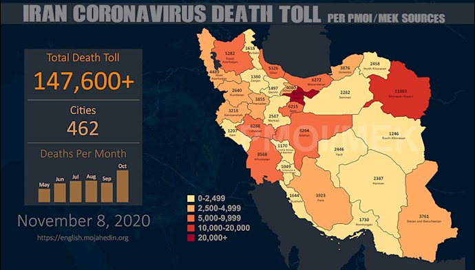 Infographic-Over 147,600 dead of coronavirus (COVID-19) in Iran