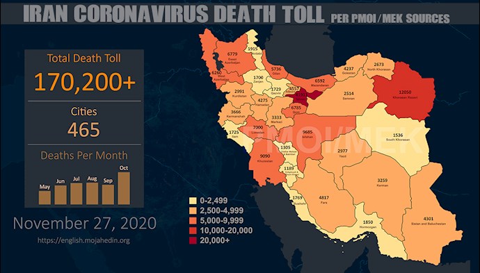 Infographic-Over 170,200 dead of coronavirus (COVID-19) in Iran