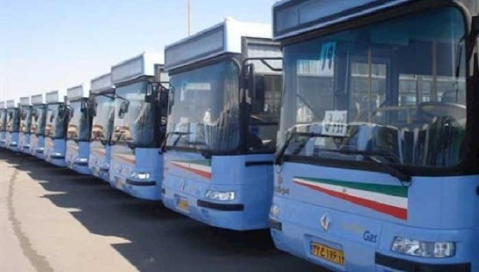Strike by bus drivers in Urmia