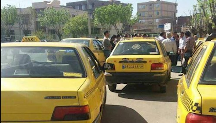 Protests by taxi drivers in Tehran