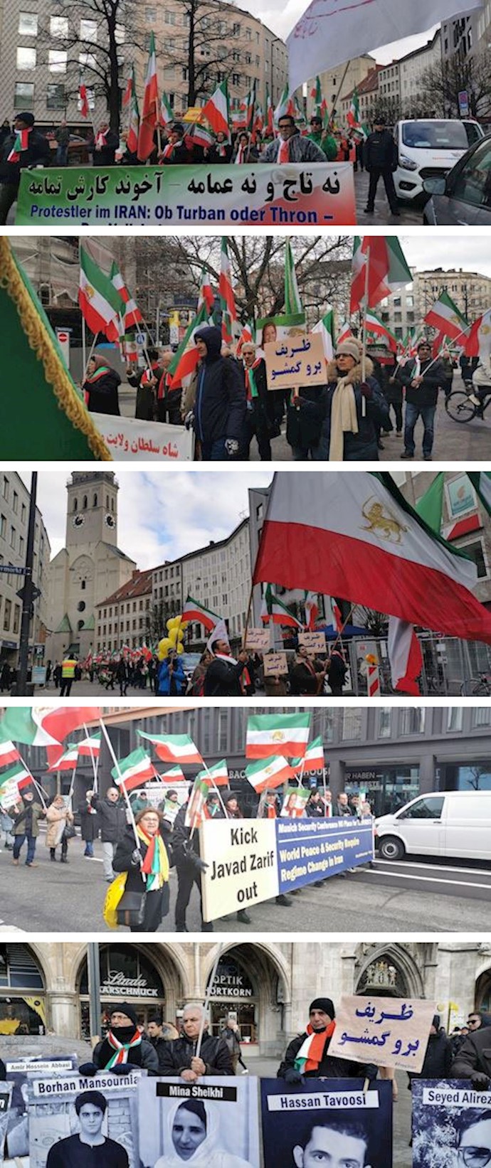 Freedom-loving Iranians and PMOI/MEK supporters rallying in Munich