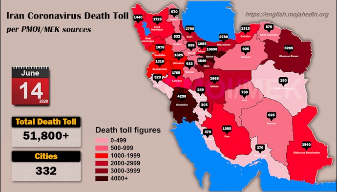 Over 51,800 dead of coronavirus (COVID-19) in Iran