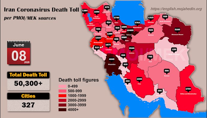 Over 50,300 dead of coronavirus (COVID-19) in Iran