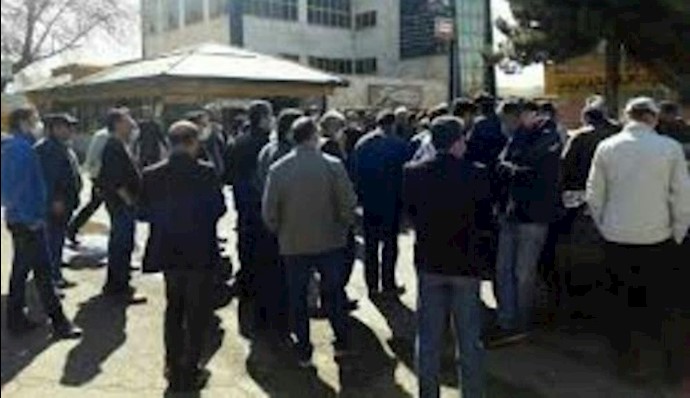 Protests by retired workers of Khuzestan Cement Factory