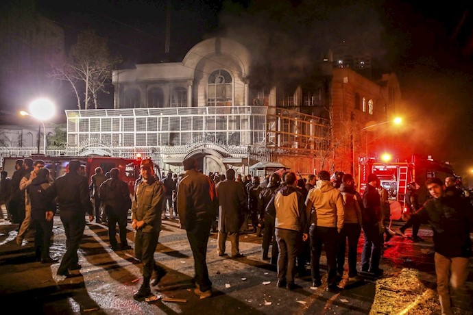 Ghalibaf was among the senior regime officials who instigated an attack against the Saudi embassy in Tehran on January 2, 2016