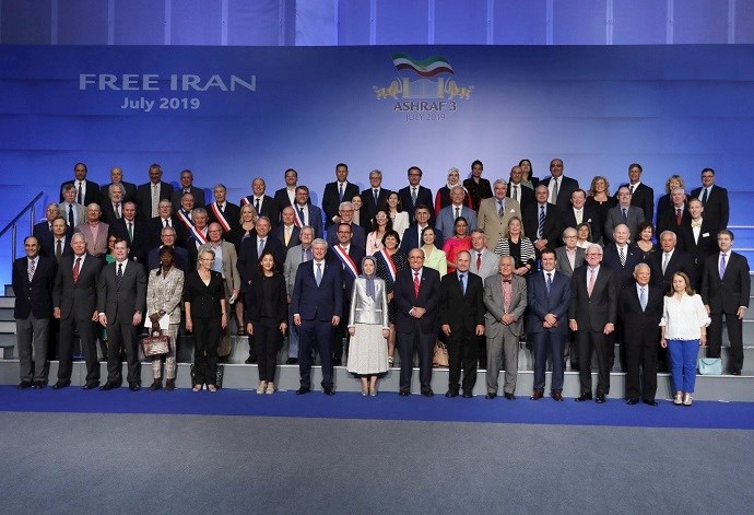 Political dignitaries and elected representatives from 47 countries, at the Iranian Resistance’s annual gathering at Ashraf 3 – July 12, 2019