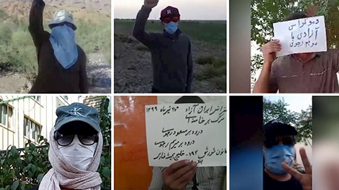 MEK supporters and Resistance Units express their solidarity with the Free Iran Global Summit- July 20, 2020