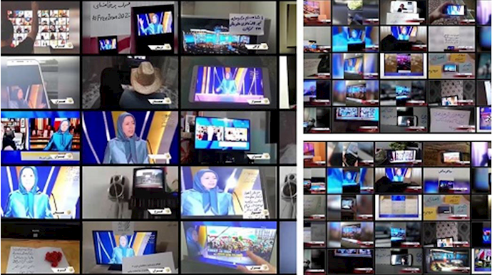 MEK supporters and Resistance Units, participated in the Free Iran online Global Summit- July 17, 2020