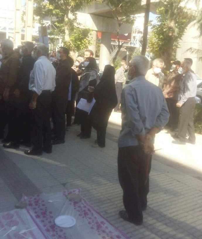 Kermanshah: Protest rally of social security retirees in Kermanshah