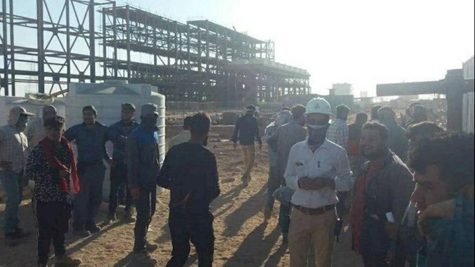 Protests by oil refinery workers in Iran