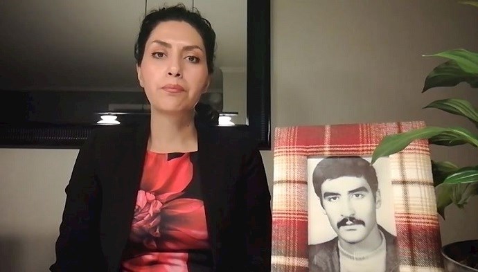 Amineh Gharaei, daughter of a 1988 massacre victim