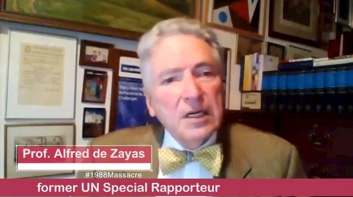 Alfred de Zayas, former UN expert on the promotion of a democratic and equitable international order