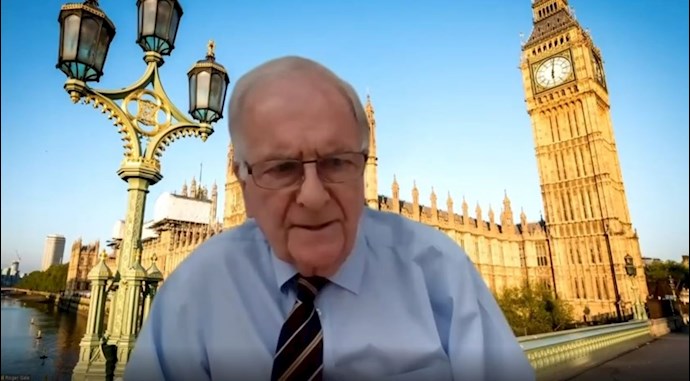 Sir Roger Gale MP in an online conference discussing the 1988 massacre in Iran—September 10, 2020