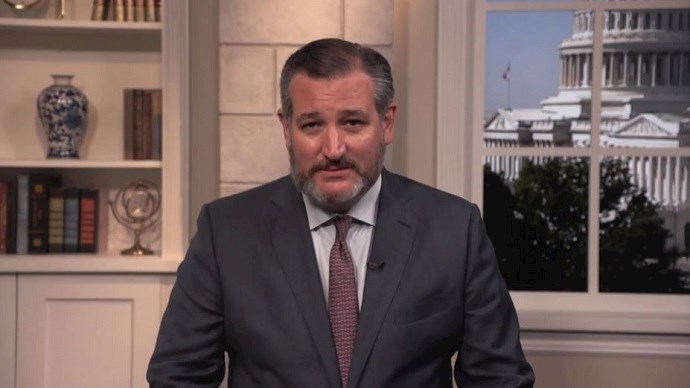 U.S. Senator Ted Cruz, at an online event calling for international support for a free Iran, imposing sanctions targeting the regime & holding the mullahs accountable for their ongoing crimes—September 18, 2020