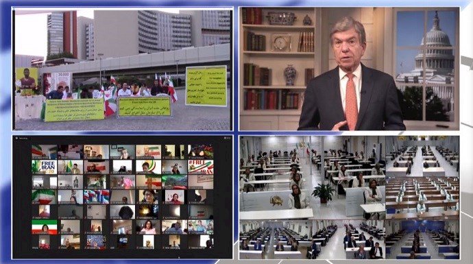 U.S. Senator Roy Blunt, at an online event calling for international support for a free Iran, imposing sanctions targeting the regime & holding the mullahs accountable for their ongoing crimes—September 18, 2020