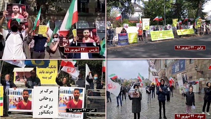 Freedom-loving Iranians protest the execution of Navid Afkari—September 12, 2020
