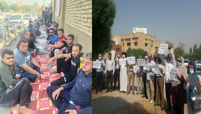 Haft Tappeh employees and retirees in Ahvaz holding protest rallies—September 14, 2020