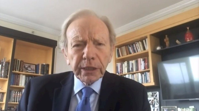 Joseph Lieberman, former U.S. Senator from Connecticut, at an online event calling for international support for a free Iran, imposing sanctions targeting the regime & holding the mullahs accountable for their ongoing crimes—September 18, 2020