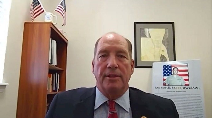 Ted Yoho, member of the U.S. House of Representatives, at an online event calling for international support for a free Iran, imposing sanctions targeting the regime & holding the mullahs accountable for their ongoing crimes—September 18, 2020