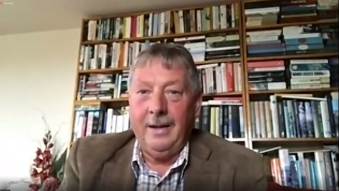 Samy Wilson MP in an online conference discussing the 1988 massacre in Iran—September 10, 2020