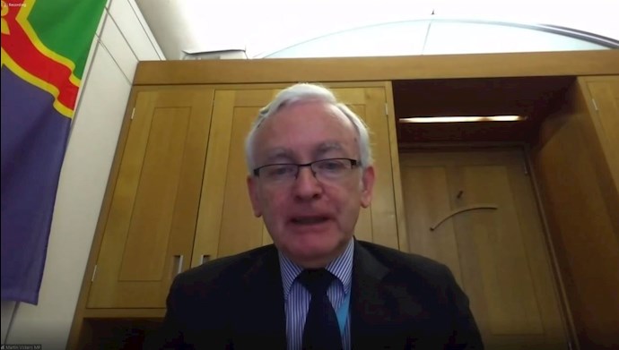   Martin Vickers MP in an online conference discussing the 1988 massacre in Iran—September 10, 2020
